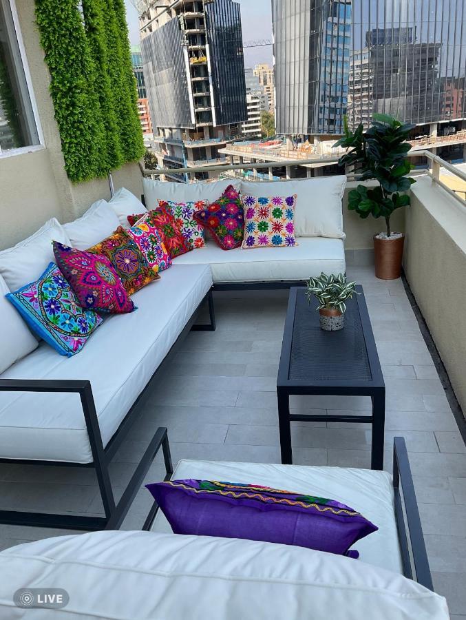 Apartament Condo Amueblado, Encomenderos 200 El Golf, Las Condes Santiago Con Vista Al Costanera Center Zewnętrze zdjęcie